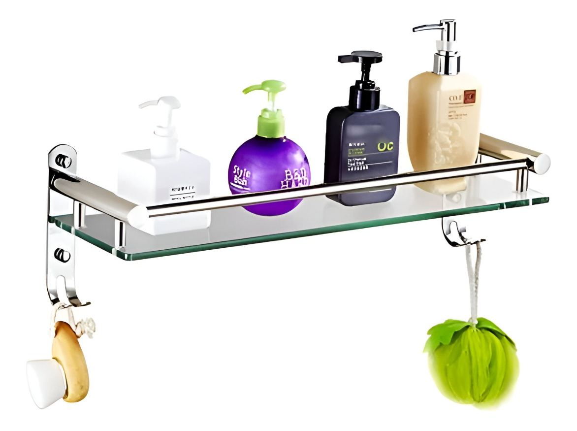 Genérico - Estante Baño Repisa Estante Vidrio Templado Pared Jhn