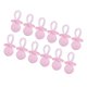 thumbnail image 1 of 12 piezas lindo acrílico chupete encantos baby shower party regalo favor rosa, 1 of 3