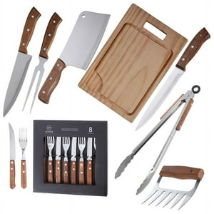 Set Parrilla 15 Piezas Acero Inoxidable Arthome Par50