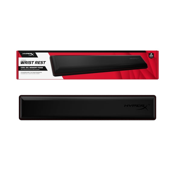 Reposamuñecas Hyperx Gel Viscoelástico Negro Tamaño Completo