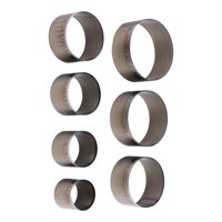 Magideal - 7X Troqueles De Corte De Cuero, Juego De Cortadores De Perforaciones Huecas, 25-55 Mm Troqueles De Perforación De Cuero De Acero, Herramienta De Corte