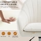 thumbnail image 3 of Silla de tocador BestEra Comfy Home Office con ruedas, terciopelo, color beige, 3 of 8