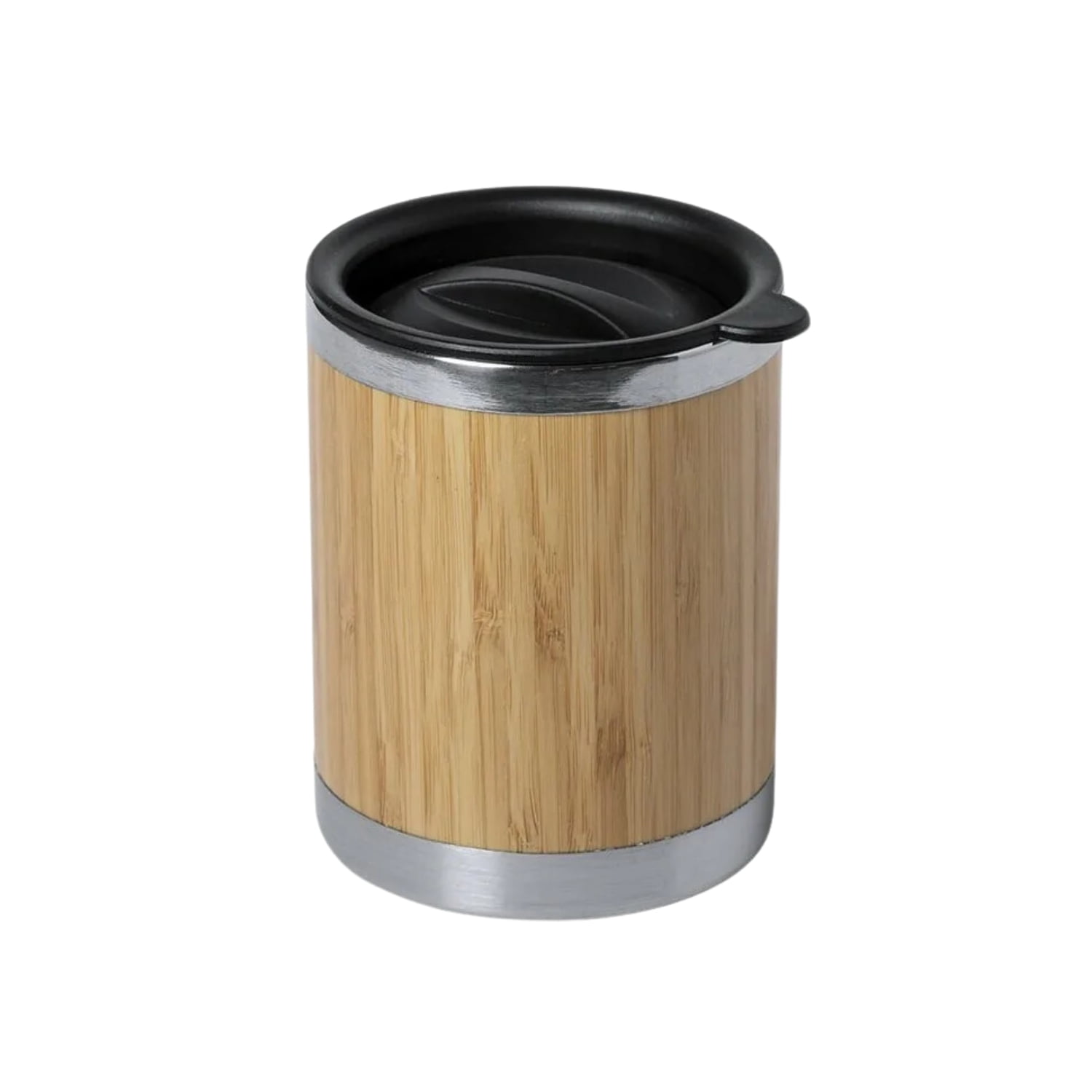 Importclick - Vaso Mug Tapa Acero Bambú Lubon 300 Ml