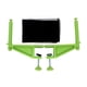 thumbnail image 1 of Juego de Postes para Red de Tenis de Mesa, Red de Práctica de Montaje Rápido, Red con Abrazadera de Tornillo para Adultos, Marco de Red para Reuniones Verde, 1 of 5