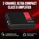 thumbnail image 2 of Amplificador DS18 X2 de 2 canales, 140W RMS, Clase D, ultra compacto, 2 of 9
