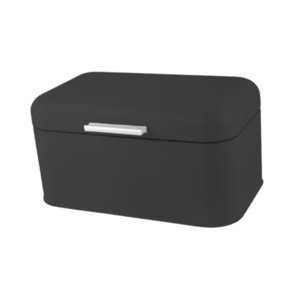 Bothyi - Caja Para Almacenar Pan, Contenedor Multiusos Para Refrigerios, Botella Rociadora De Cocina, Color Negro