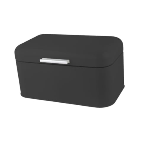 Bothyi - Caja Para Almacenar Pan, Contenedor Multiusos Para Refrigerios, Botella Rociadora De Cocina, Color Negro