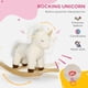 thumbnail image 3 of Cabra de peluche Rocking Horse Qaba para montar en unicornio durante 2 a 4 años, 3 of 9