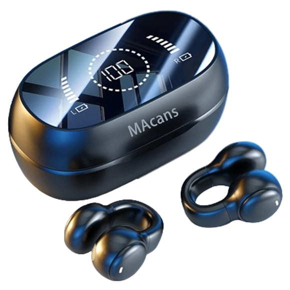 Auriculares inalámbricos MacNAS M47 Open Ear Clip Bluetooth 5.3 negros