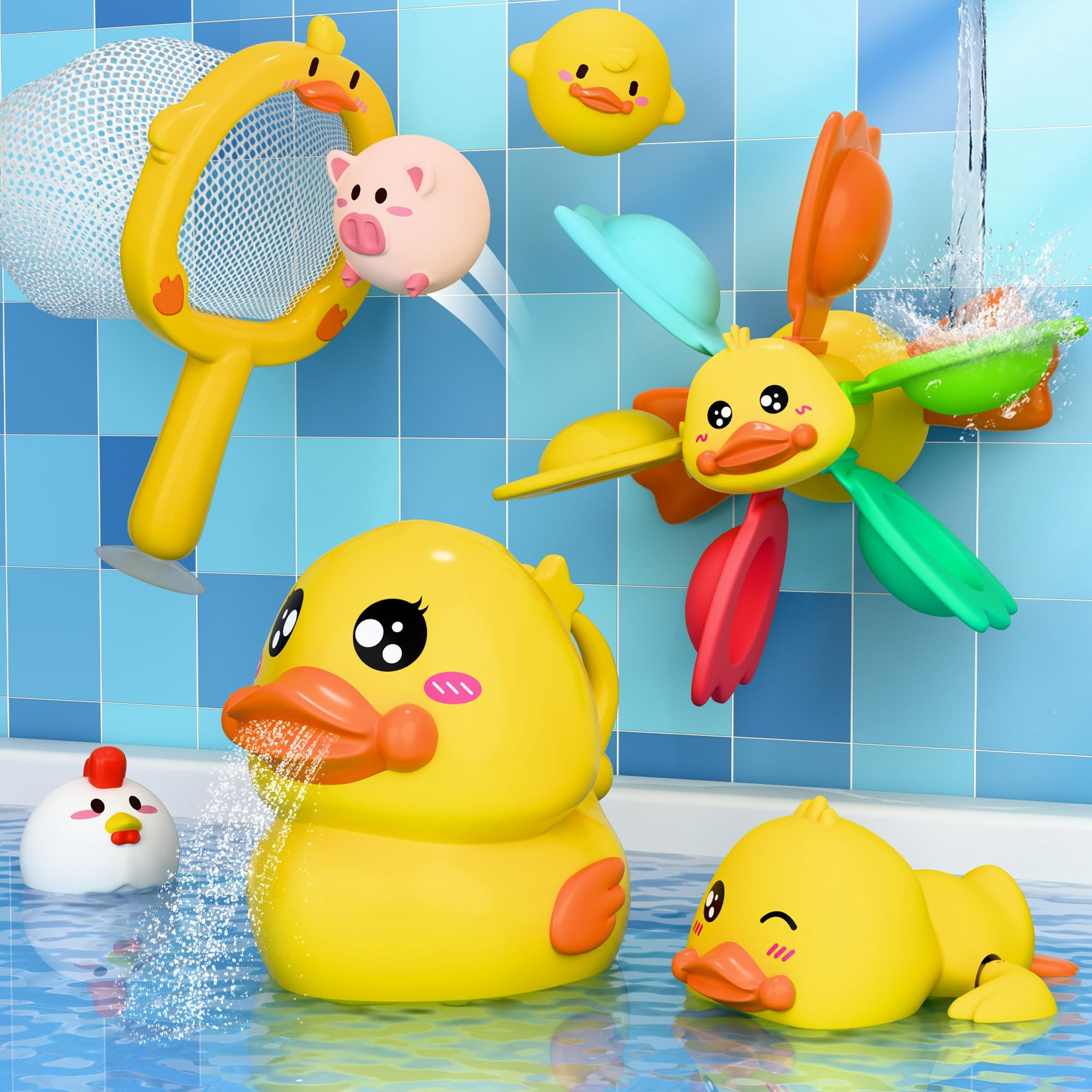 Iplay, Ilearn - Juguete De Baño Baby Duck Iplay Ilearn Con Pato Nadador
