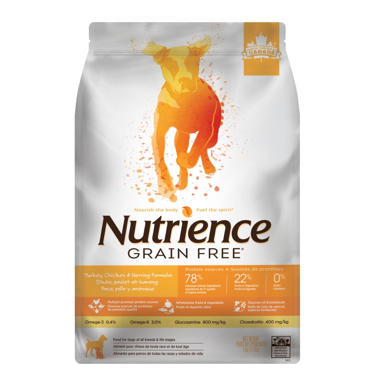 Alimento Nutrience GF Pavo Pollo Arenque Para Perro, 10Kg