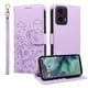 thumbnail image 2 of Funda Cartera para Motorola Moto G35 5G Perro Cachorro Grabado con Tarjetas Soporte Correa Morado, 2 of 6