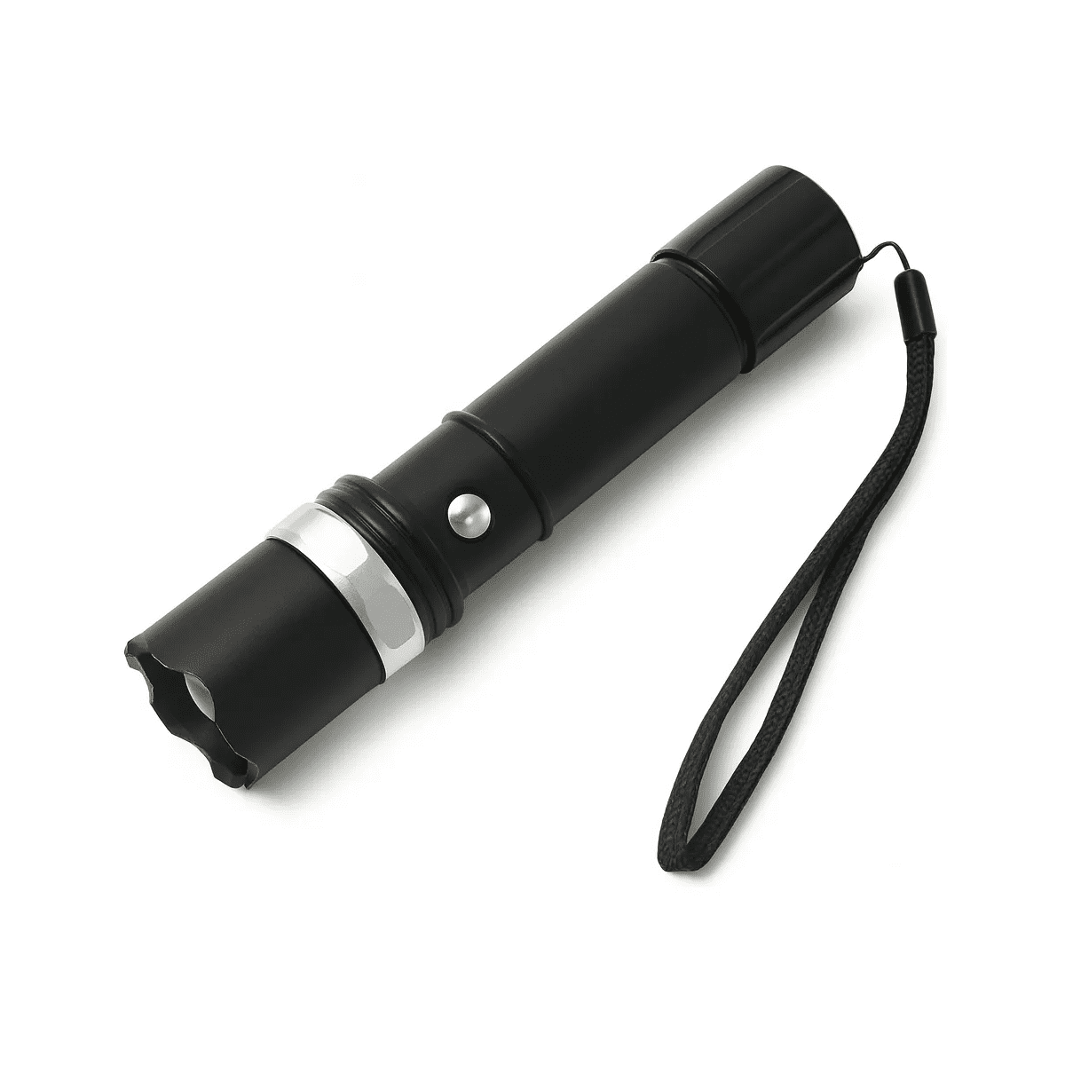 Genérico - Linterna Led Tactica Zoom Cree Q5 Recargable Caza Swat Linterna Negro Luz Blanco Alta Potencia Linterna Militar Hogar Trabajo Camping Emergencias Auto