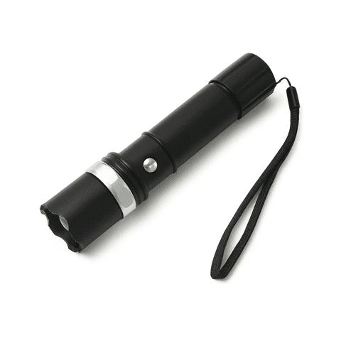 Genérico - Linterna Led Tactica Zoom Cree Q5 Recargable Caza Swat Linterna Negro Luz Blanco Alta Potencia Linterna Militar Hogar Trabajo Camping Emergencias Auto