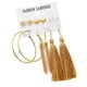 thumbnail image 1 of 6 Pares Surtidos De Aros Múltiples Gota Cuelgan Aretes Largos Borla Set Type5, 1 of 5