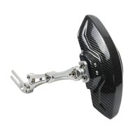 Ioensy - Guardabarros Trasero Cnc Para Bicicleta Eléctrica Universal N1S M3 Plateada