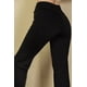 thumbnail image 5 of Pantalón Acampanado de Cintura Alta con Bolsillo Delantero Negro M, 5 of 5