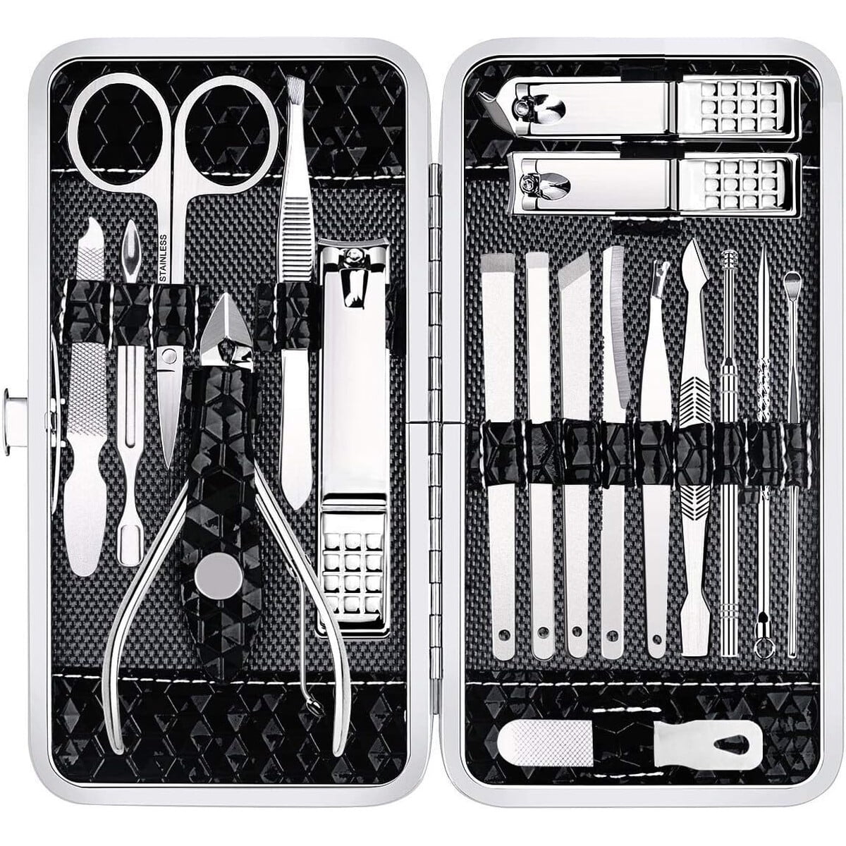 Genérico - Kit Manicura Y Pedicura 18 Piezas Acero Inoxidable