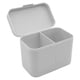 thumbnail image 1 of Soporte Para Almohadillas De Algodón Para Maquillaje, Caja De Bolas De Bastoncillos De Algodón Para Encimera De Esponja De Maquillaje, Color Gris, 1 of 3