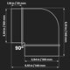 thumbnail image 2 of Conector de codo para ducto Repa Market, paquete de 2, 90°, 10 cm, 2 of 9
