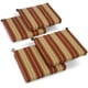 thumbnail image 1 of Cojines para sillas de exterior Blazing Needles Kingsley Stripe Ruby, 4 unidades, 1 of 1
