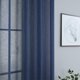 thumbnail image 5 of Cortinas Pitalk azul marino de lino sintético 274 x 274 cm, set de 2 paneles, 5 of 9