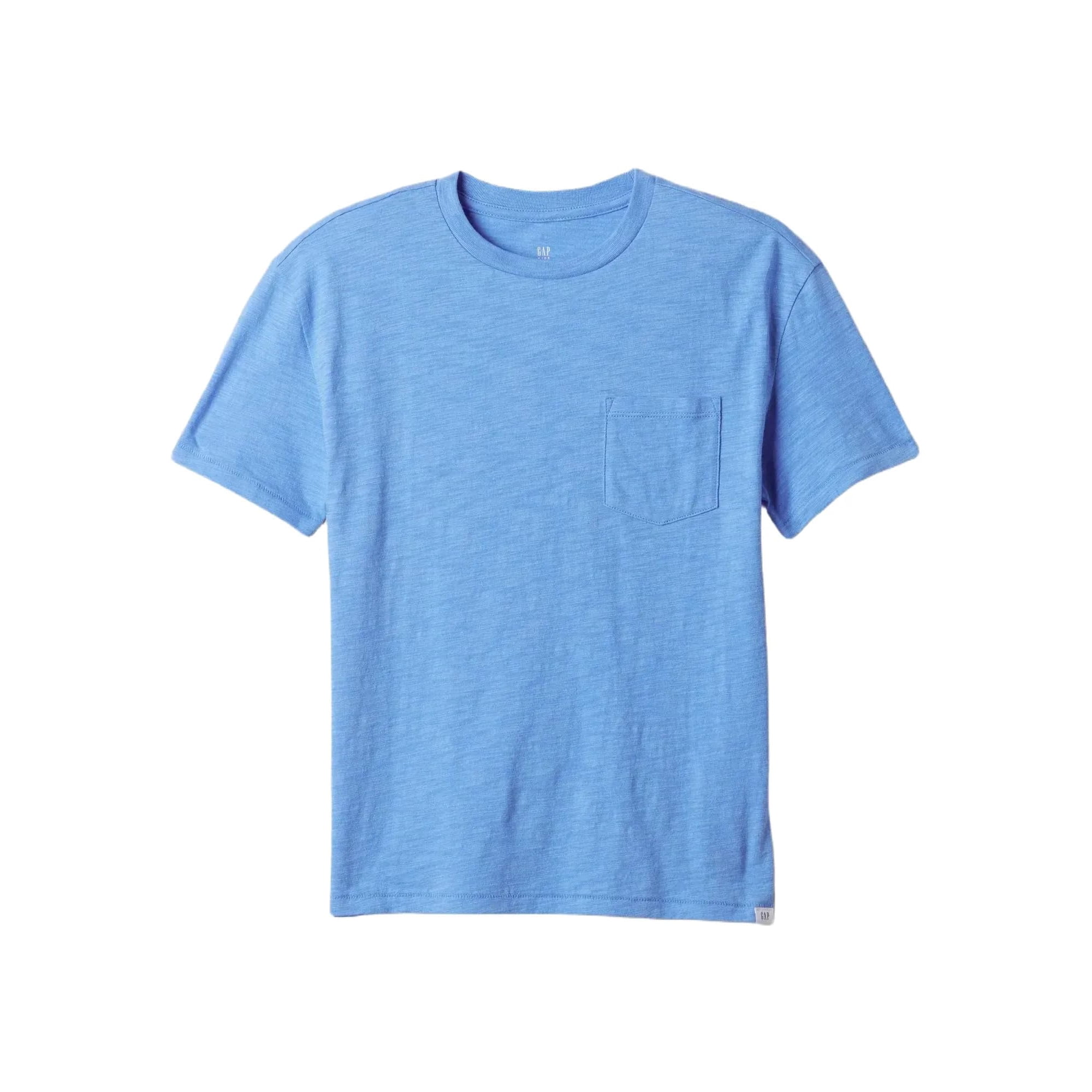 Camiseta Gap Para Niños Pocket Crew Union Blue, Talla L