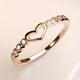 thumbnail image 1 of 1pc Heart-Shaped Love Ring for Men and Women - Stylish and Elegant Finger Jewelry, 1 of 5