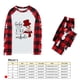 thumbnail image 5 of Pijamas navideños para la familia, conjuntos de pijamas a juego, top con estampado navideño y pantalones a cuadros, conjunto de pijama, ropa de dormir de manga larga, 5 of 5
