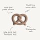 thumbnail image 2 of Mordedor Mushie Pretzel de silicona, libre de BPA, para bebé, 2 of 8