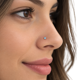 thumbnail image 2 of Par Piercing con Cristal Celeste 2 mm Plata 925, 2 of 5