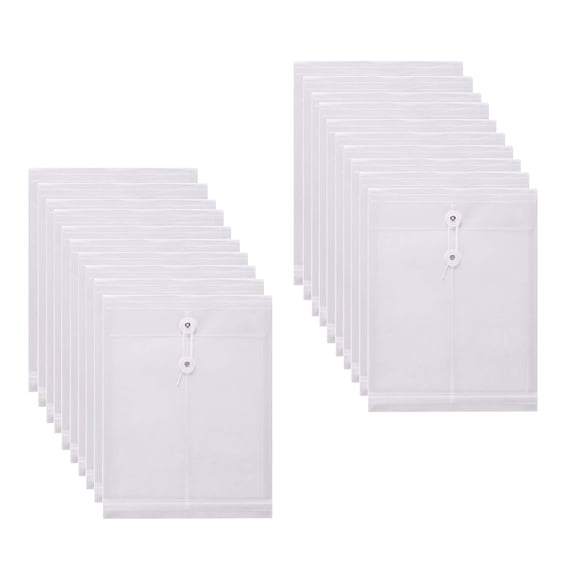 Carpeta de archivo YESSART 33 × 24 cm, paquete de 20, plástico transparente