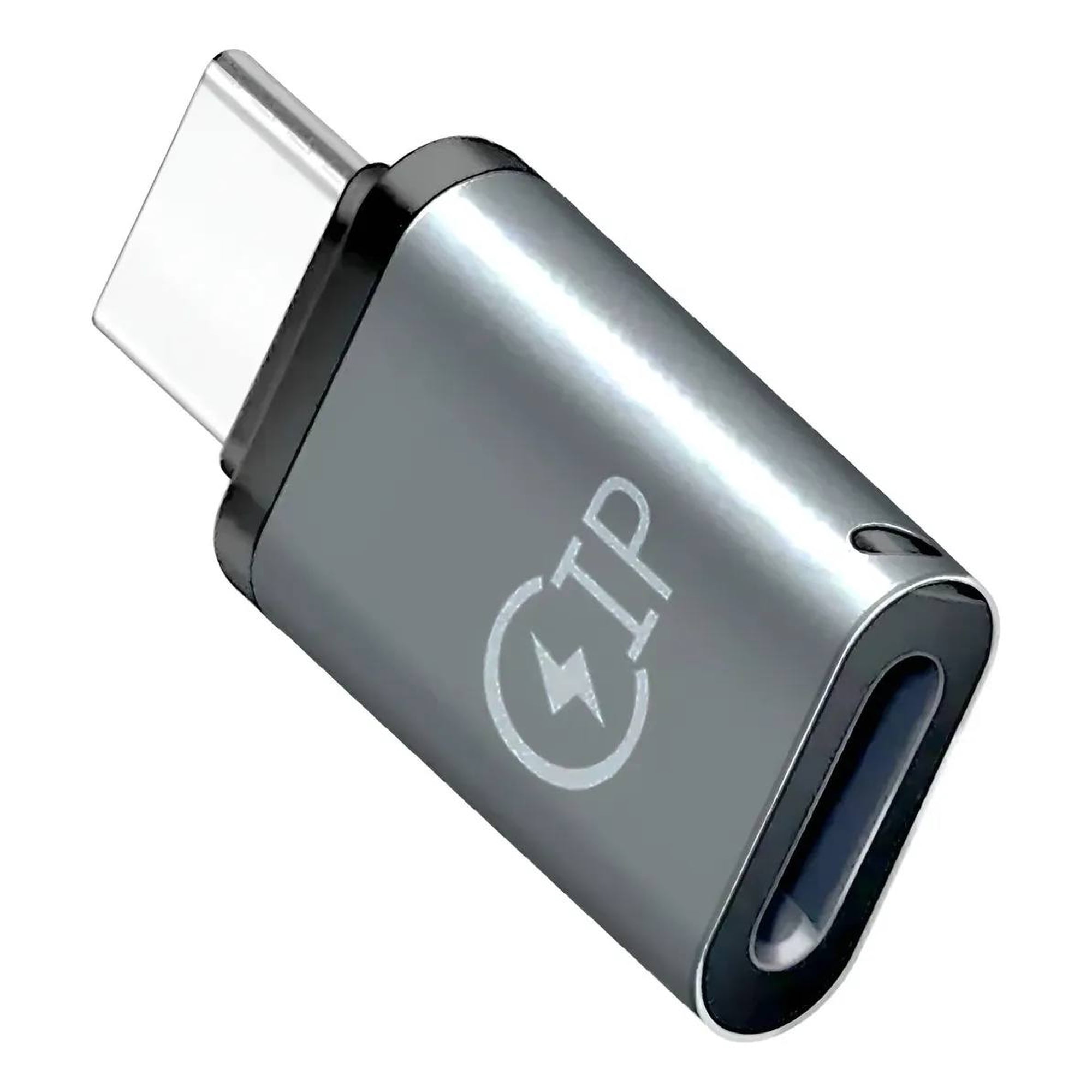 Tecnofonia - Adaptador Lightning Hembra A Usb-c Macho Carga Iphone 2.1a Plateado