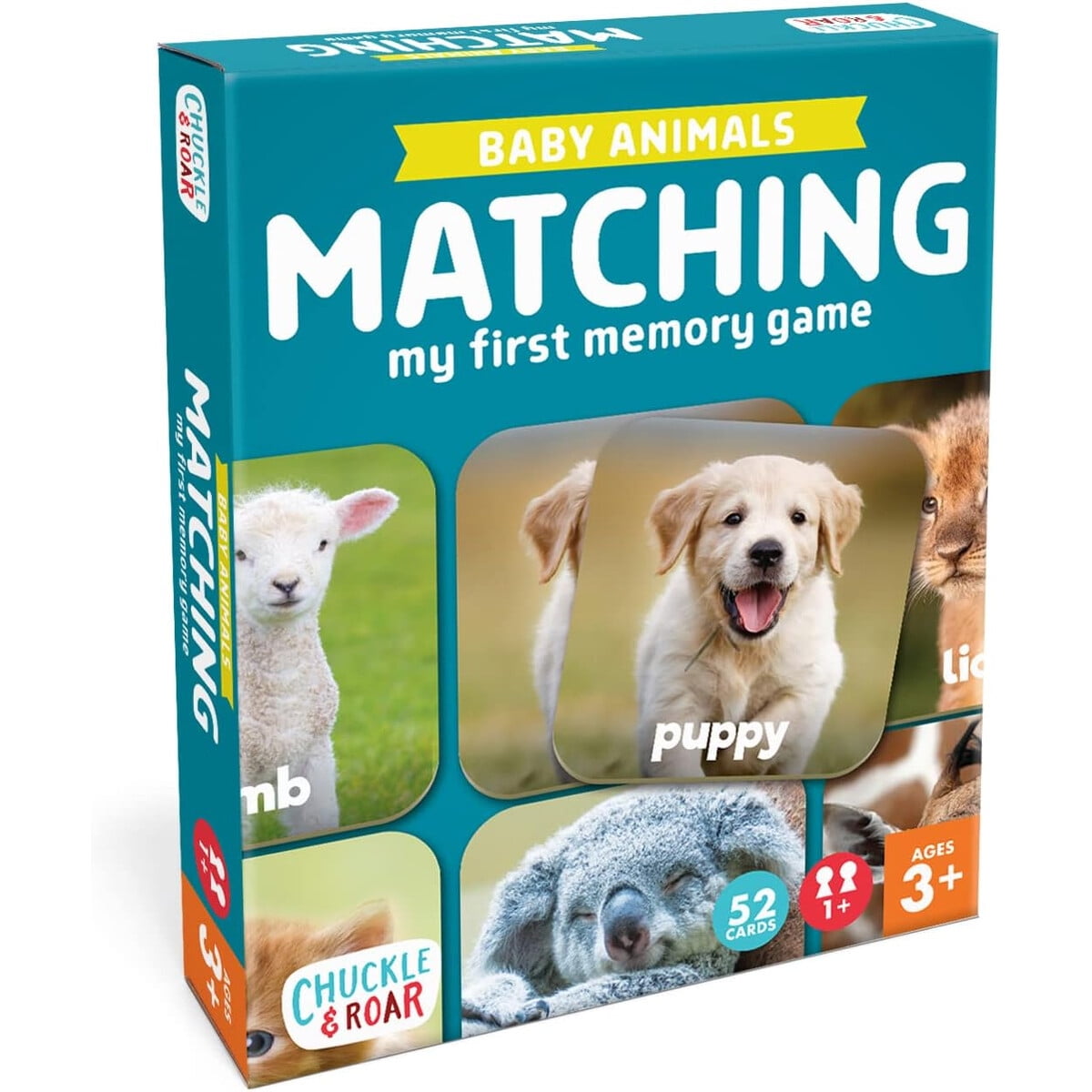 Juego Memoria Chuckle Roar Animales Bebas 52 Cartas
