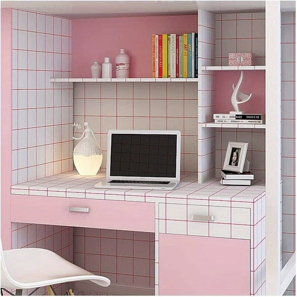 1 Roll Peel And Stick Wallpaper, Solid Contact Paper, Pure Wallpaper, Self-Adhesive Removable Wallpaper, Textured Shelf Liner Decorative Wallpaper, Vinyl Walls Decal