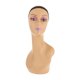 thumbnail image 3 of Cabeza De Maniquí Cabeza De Cabello De Cosmetología Afroamericana Marrón Izquierdo Rojo Morado, 3 of 5