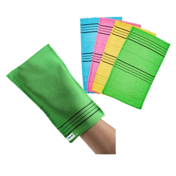 Manoplas Coreanas Exfoliantes Modu para Toalla 4PCS Viscosa Vegana