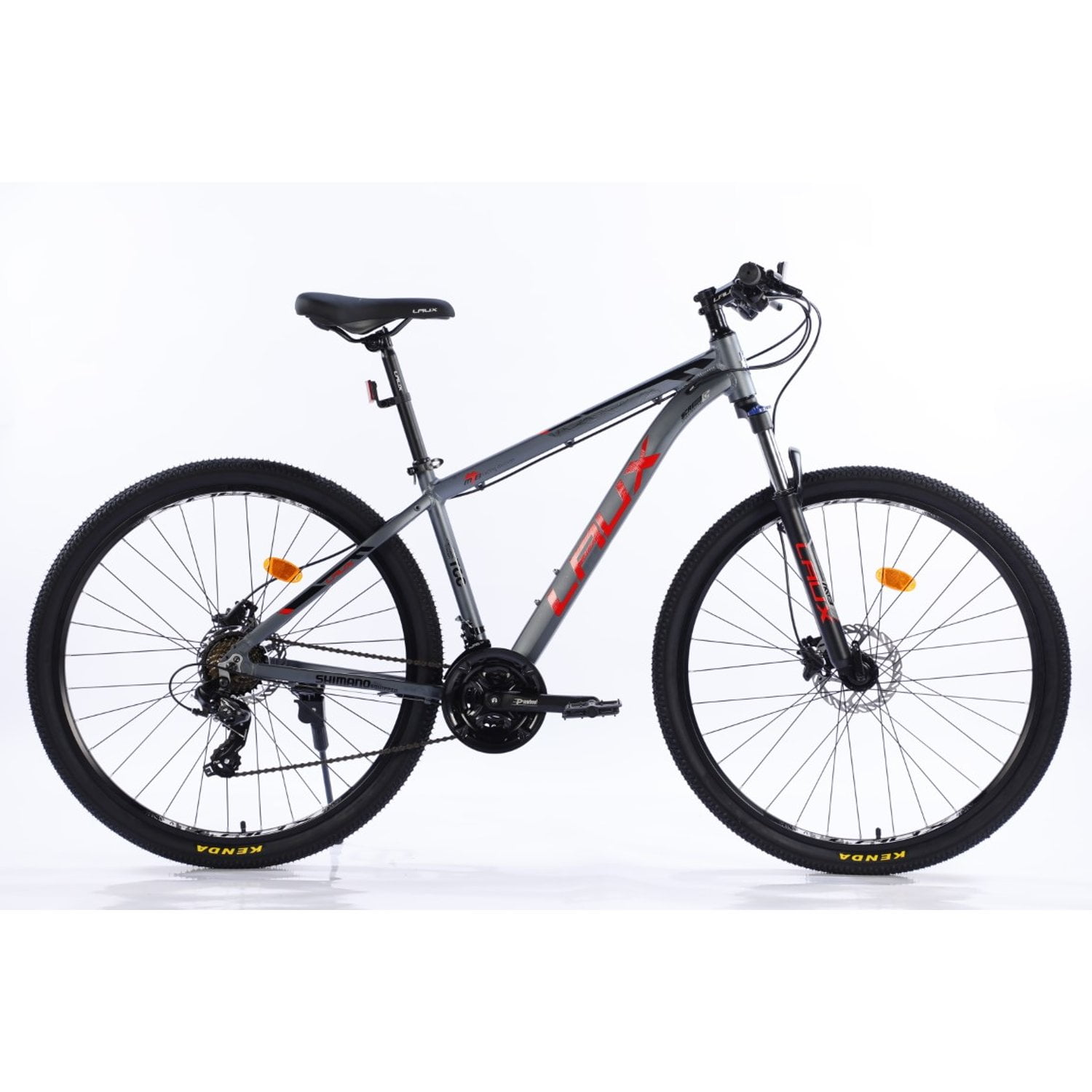 Bicicleta Mtb 29" Laux Hurricane 24 Velocidades Matte Gray/red