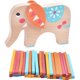 thumbnail image 4 of juego de equilibrio de elefante de madera apilando bloques juguete educativo temprano para ni?os, 4 of 5