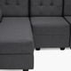 thumbnail image 5 of Seccional Boxter Xl Izq Tela Negro, 5 of 7