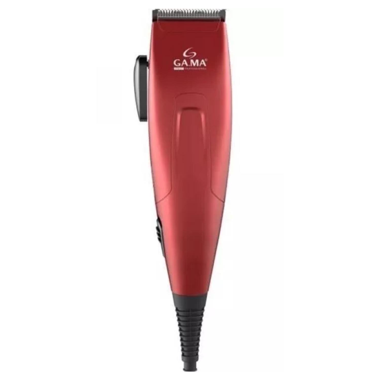 Gama - Maquina Corta Pelo Barba 24 Accesorios Rojo Gm562