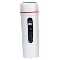 Bothyi - Hervidor De Agua Eléctrico Portátil Para Coche, 12 V, 24 V, 400 Ml, Para Calentar Café, Té, Color Blanco