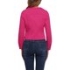 thumbnail image 3 of INSPIRE CHIC Chaqueta de Mezclilla Recortada de Manga Larga sin Cuello con Botones para Mujer Regreso a Clases Rosa Fucsia XS, 3 of 6