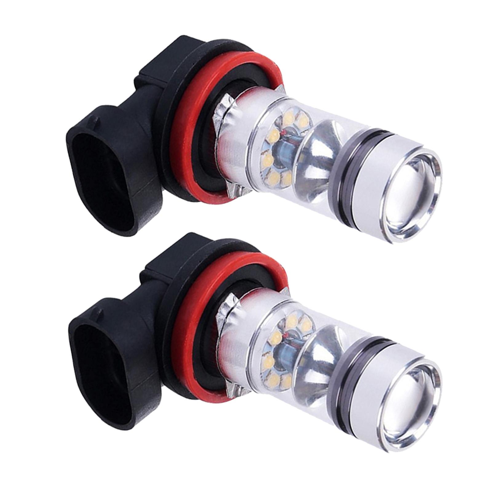 Magideal - 2 Piezas Bombillas De Luz Antiniebla, Bombillas De Luz De Conducción, Lámparas Antiniebla Led Bombillas De Faro Bombilla De Repuesto Luces Antiniebla