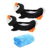 Magideal - Cubiertas De Cuchillas Para Patines De Hielo, Cubierta Para Patinaje, Ropa Elástica Portátil Para Patines, Protector De Cuchillas Para Patines, Acceso Pingüino Azul