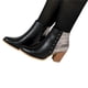 thumbnail image 2 of Botin Mujer Negro Texturizado 12 Yassne Negro, 2 of 5