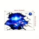 thumbnail image 4 of 1pc 3D Universe Floor Sticker, Plastic Star Break Through Peel And Stick Wallpaper / Floor Sticker, Outer Space Galaxy Broken Wall / Floor / Ceiling Art Decals For Living Room Bedroom Home Decor (25., 4 of 5