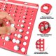 thumbnail image 2 of Corrector de roscas XINRINTONG de 42 tuercas y tornillos con regla y manómetro, 2 of 8