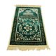 thumbnail image 4 of Alfombra De Oración Musulmana, Tapiz Bordado Eid, Alfombra Antideslizante, Verde, 4 of 5