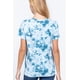 thumbnail image 3 of Saronite Top de Jersey de Algodón de Manga Corta con Estampado Tie-dye, Azul Agua (para Mujer), 3 of 4